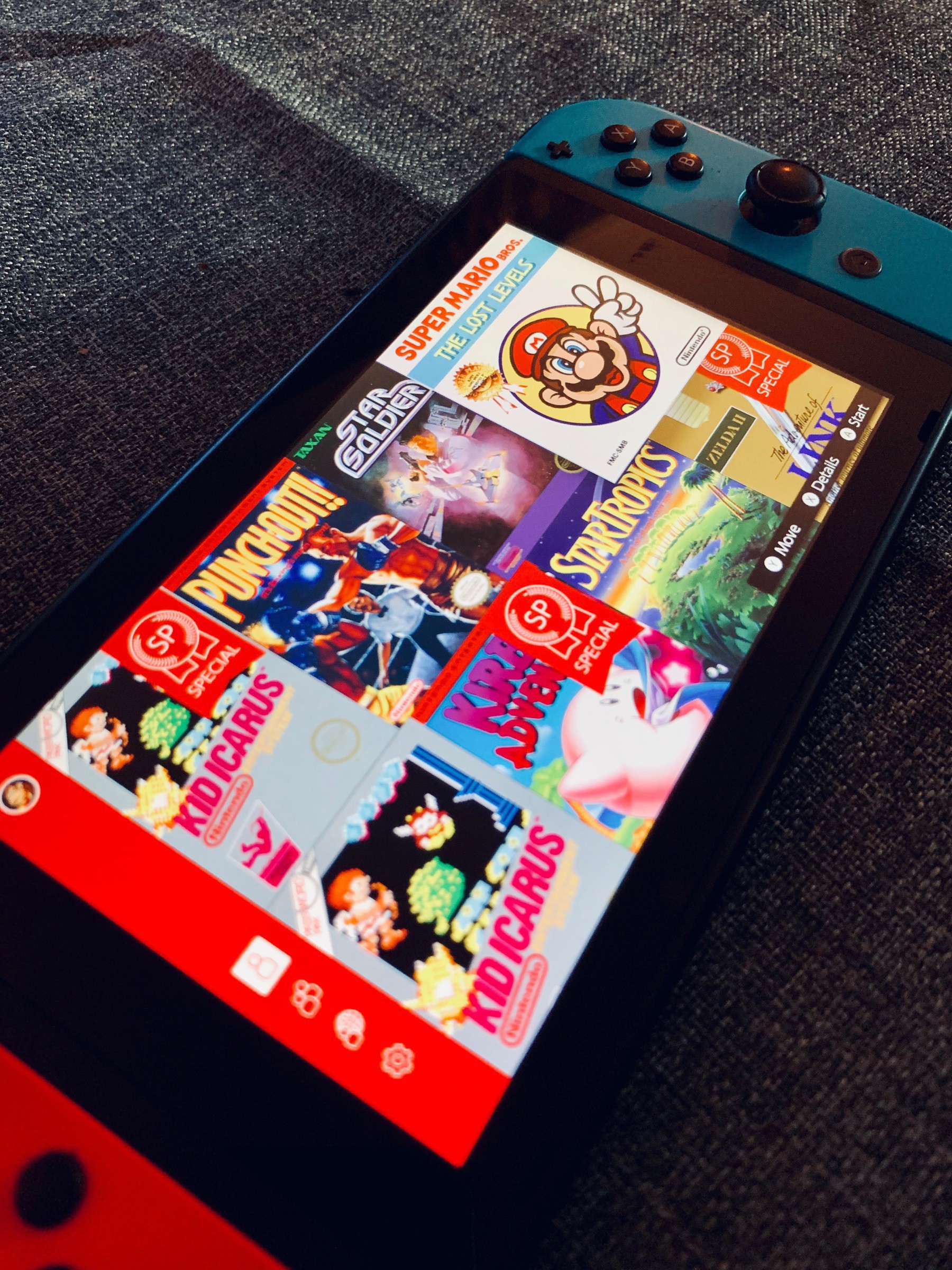 NES Games Library on Nintendo Switch